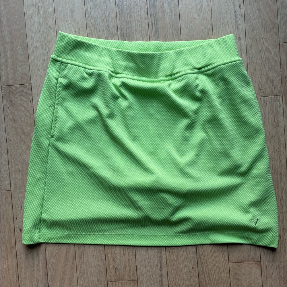 Callaway Lime Green Mini Skirt